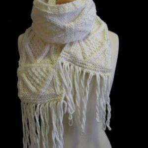 The Beige Joelle Winter Hat And Scarf Set
