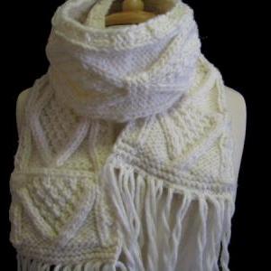 The Beige Joelle Winter Hat And Scarf Set